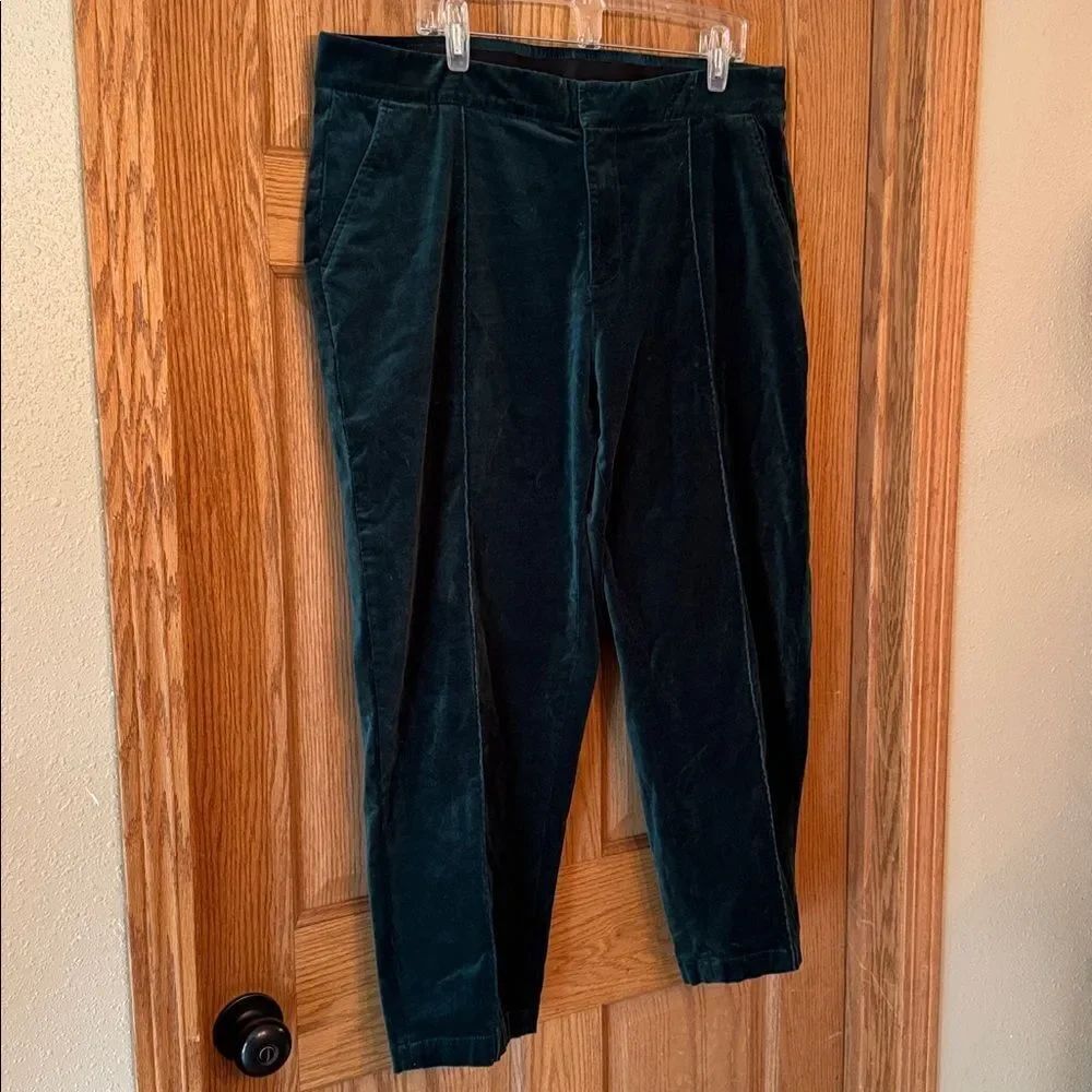LANDS' END Velvet High Rise Pintuck Pants - Picture 11 of 15